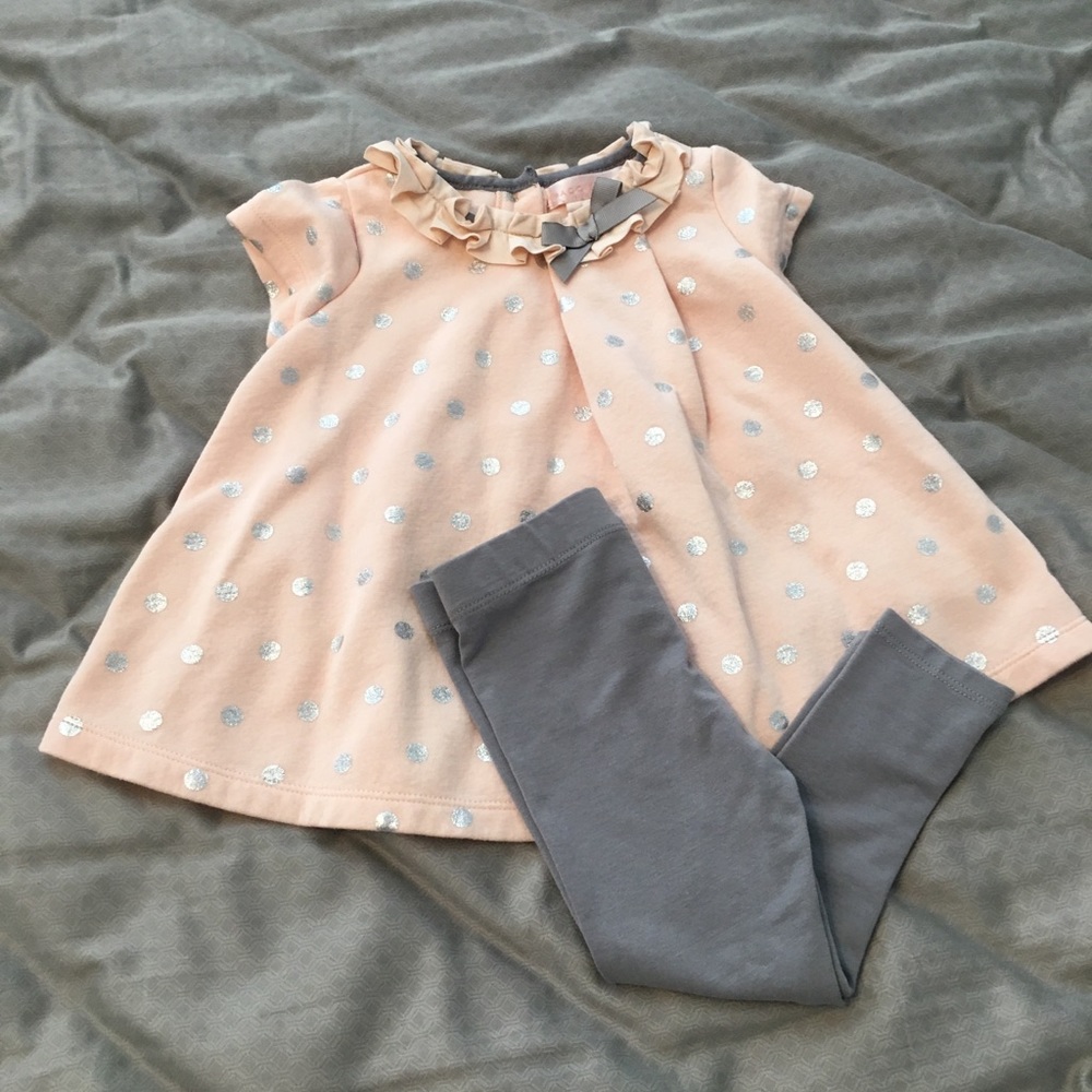 Baby girl sweater dress outfit